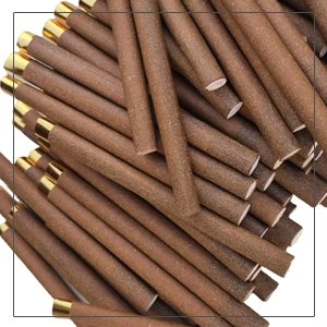 Hemp paper blind wood tips
